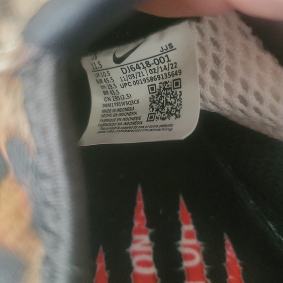 Nike Air Kukini SE Mens Size 11.5 Leopard Print Slip On Running Sneakers Shoes - Picture 10 of 10